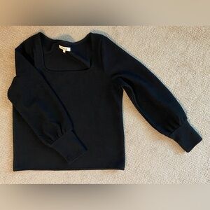 Black Madewell Size M Square Neck Sweater